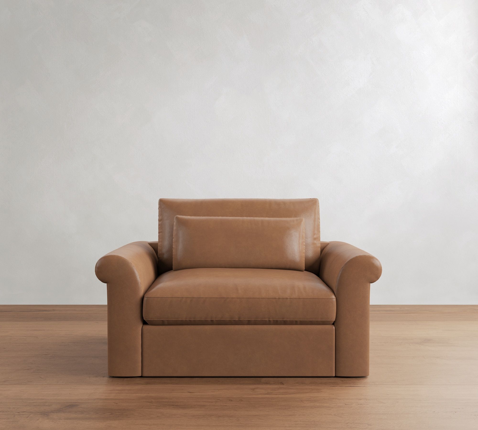 Westwood Roll Arm Deep Seat Leather Sleeper Sofa  (64"&ndash;95") - thumbnail 9