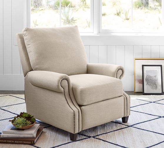 James Roll Arm Recliner by Pottery Barn