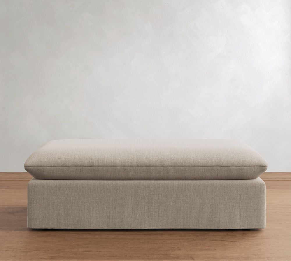 Palmetto Slipcovered Ottoman and a Half by Pottery Barn
