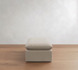 Palmetto Slipcovered Ottoman and a Half