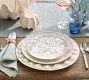 Pearlescent Sand Dollar Stoneware Salad Plates - Set of 4