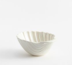Pearlescent Shell Stoneware Cereal Bowls - Set of 4
