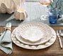 Pearlescent Shell Stoneware Salad Plates - Set of 4