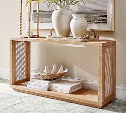 Marina Cane Console Table (60")