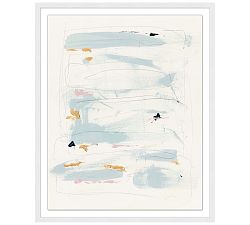 Brushstroke Burst Framed Print