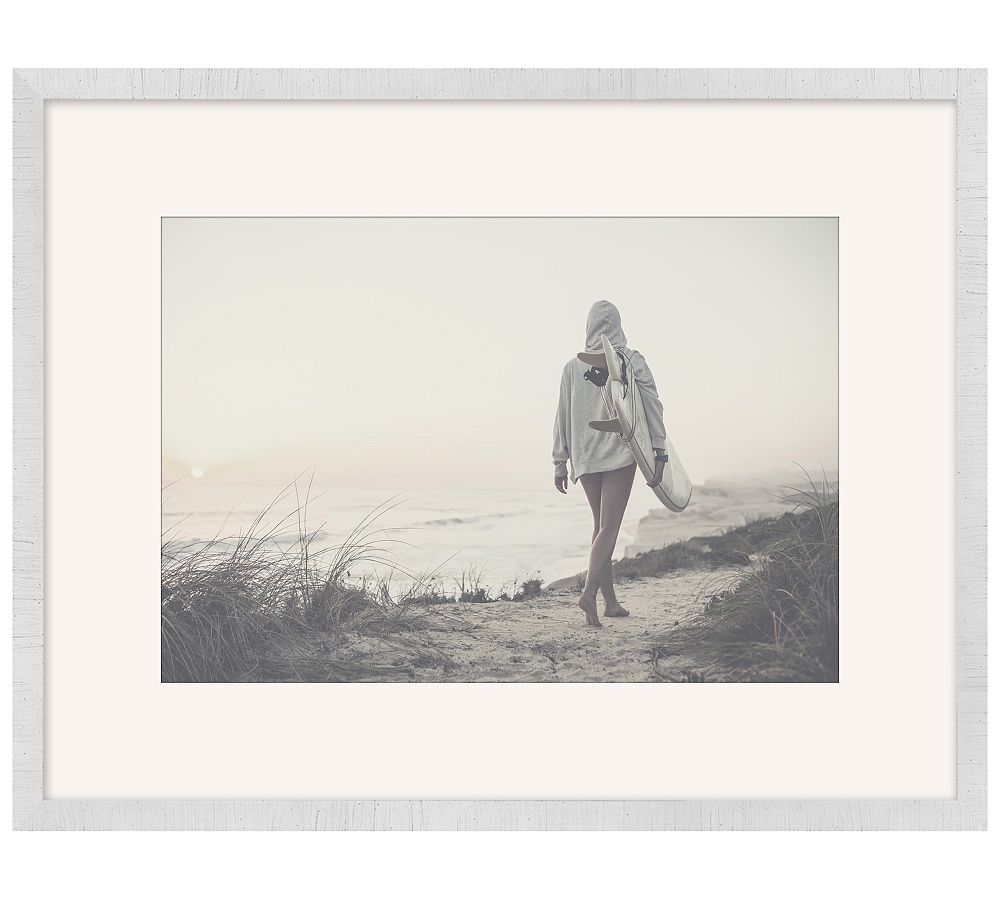 Surf Walk Framed Print by Pottery Barn