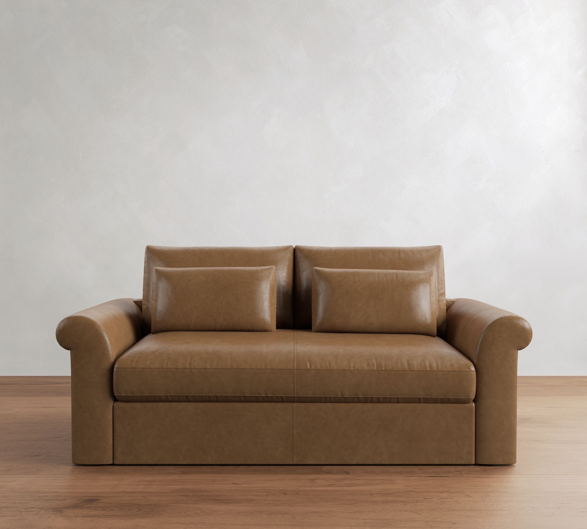 Westwood Roll Arm Deep Seat Leather Sleeper Sofa  (64"&ndash;95") - thumbnail 10