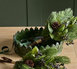 Glossy Green Tree Decorative Bowl
