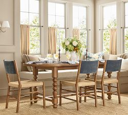 Chris Loves Julia Stacked Ball Extendable Dining Table (83"-103")