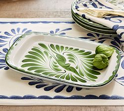 Puebla Porcelain Square Serving Platter