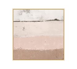 Open Box: Out to Sea Framed Canvas, 28" x 28" - Blush