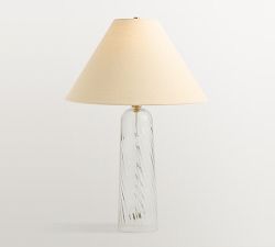 Marlo Optic Glass Table Lamp (26")