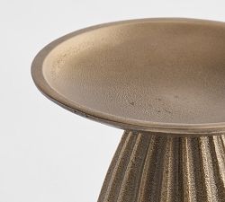 Reversible Brass Candle Holder