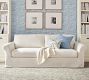 PB Comfort Modern Roll Arm Slipcovered Sofa (67"-120")