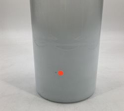 Open Box: Montecito Glass Hurricane Candle Holder, Large (15"H) - White Ombre