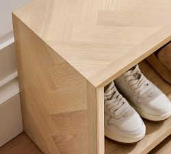 Blair Herringbone Shoe Bench (36")