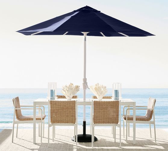 6 ft patio umbrella led lights Double-Sided Patio Umbrella with LED Lights