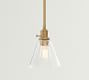 Flared Glass Pole Pendant (7"-11")
