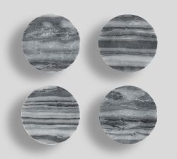 Gray Marble Coasters - Set of 4