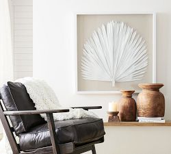 Palm Leaf Shadow Box Wall Art