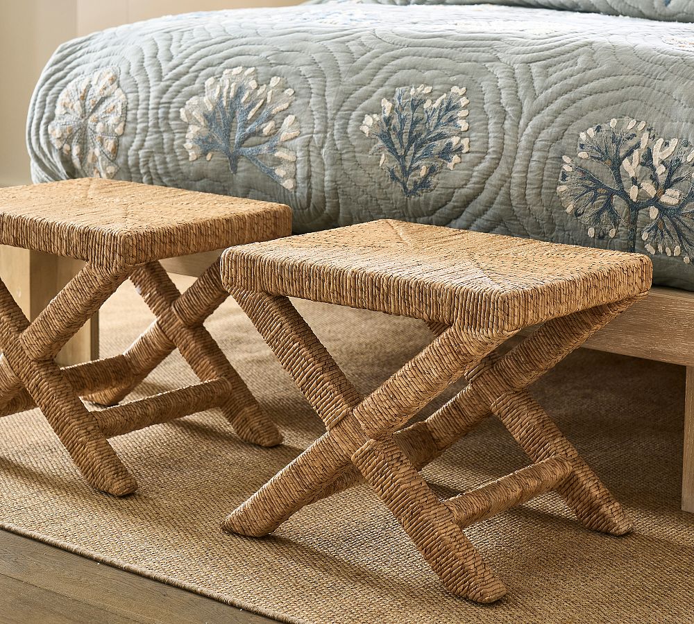 Malibu Accent Stool (20") by Pottery Barn
