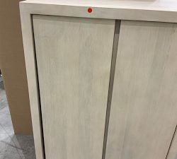 Open Box: Cayman Wood Armoire (34") - Biscotti