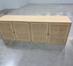 Open Box: Dolores Cane Console Table (72") - Natural