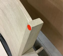 Open Box: Indio Wood Modern Double Outdoor Adirondack Frame - Biscotti