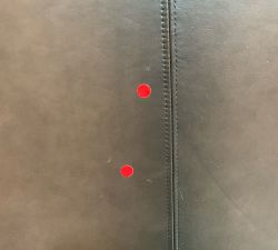 Open Box: Jake Leather Loveseat (70"W, 40"D), 2X1 - Burnished Walnut, Brindle