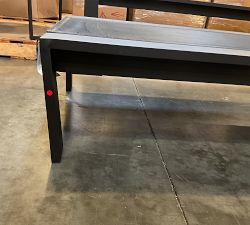 Open Box: Malibu Metal Stackable Outdoor Chaise Lounge Chair, Set of 2 - Black