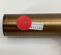 Open Box: Somorset Hidden Connection Room Darkening Curtain Rod (28"-48", 1.25") - Burnished Brass