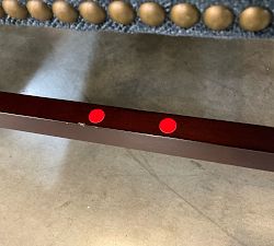 Open Box: Thatcher Upholstered Settee (56") - Performance Heathered Tweed Indigo