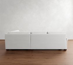 York Roll Arm 3-Piece Wedge Sleeper Sectional (119")