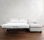 York Roll Arm Chaise Sleeper Sectional (119")
