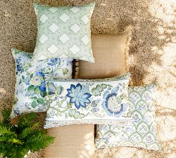 Printed Lattice Outdoor Pillow