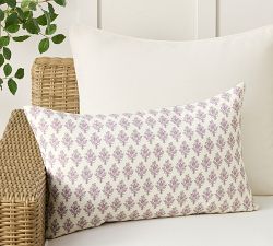Vera Reversible Floral Outdoor Lumbar Pillow