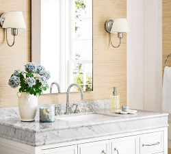 Holmes Linen Shade Sconce (10")