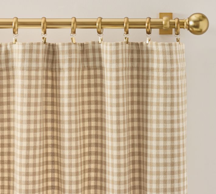 Blaine Check Curtain | Pottery Barn