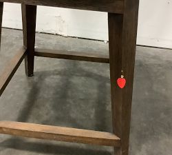 Open Box: Layton Leather Swivel Counter Stool (25.5") - Churchfield Stone, Vintage Amber