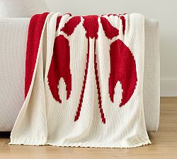 Lobster Knit Throw