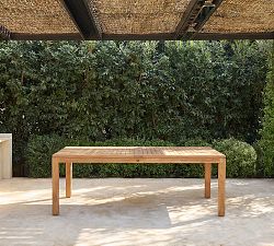Saldano Teak Rectangular Outdoor Dining Table (63"-87")