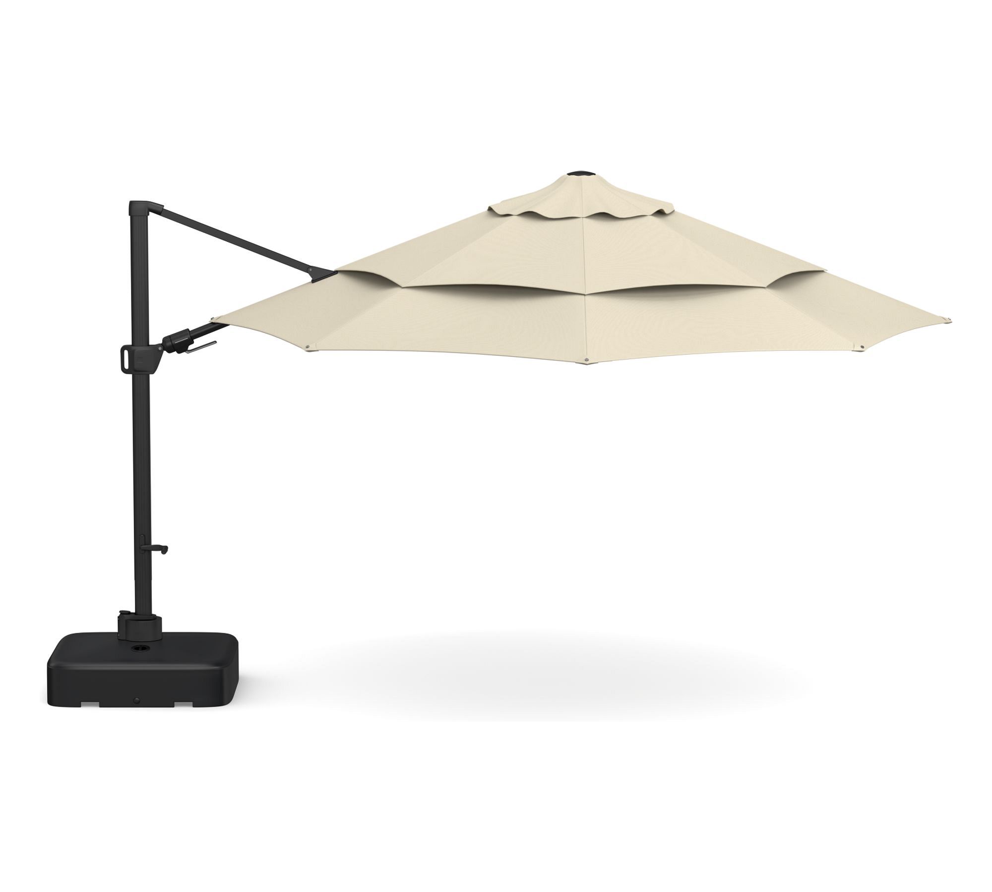 green patio umbrella stand EliteShade 9ft Solar LED – Eurmax creating a shaded and Fit Options:Women Fit Find Perfect Shade: Patio COLOR:Matte Black