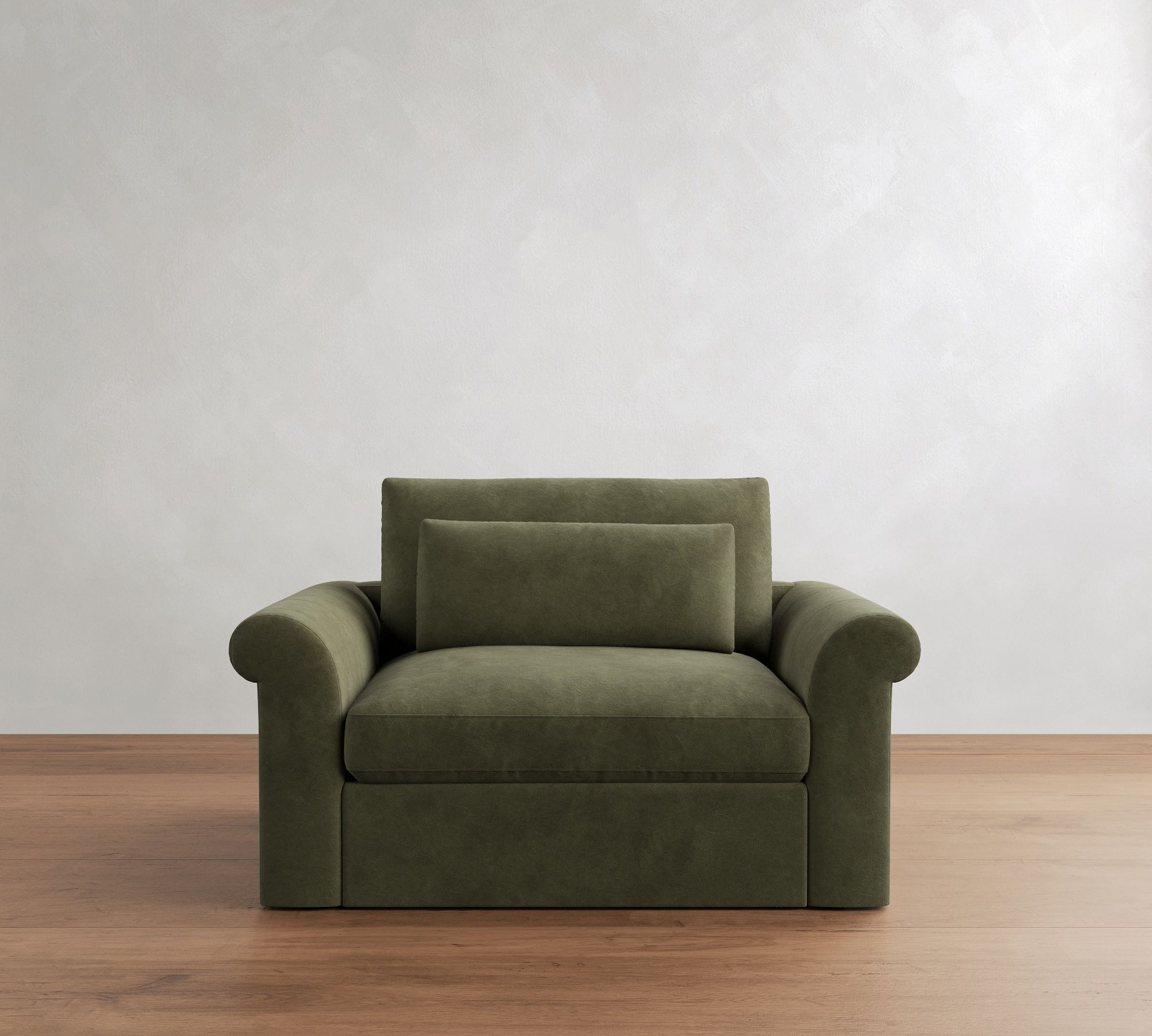 Westwood Roll Arm Deep Seat Leather Sleeper Sofa  (64"&ndash;95") - thumbnail 6