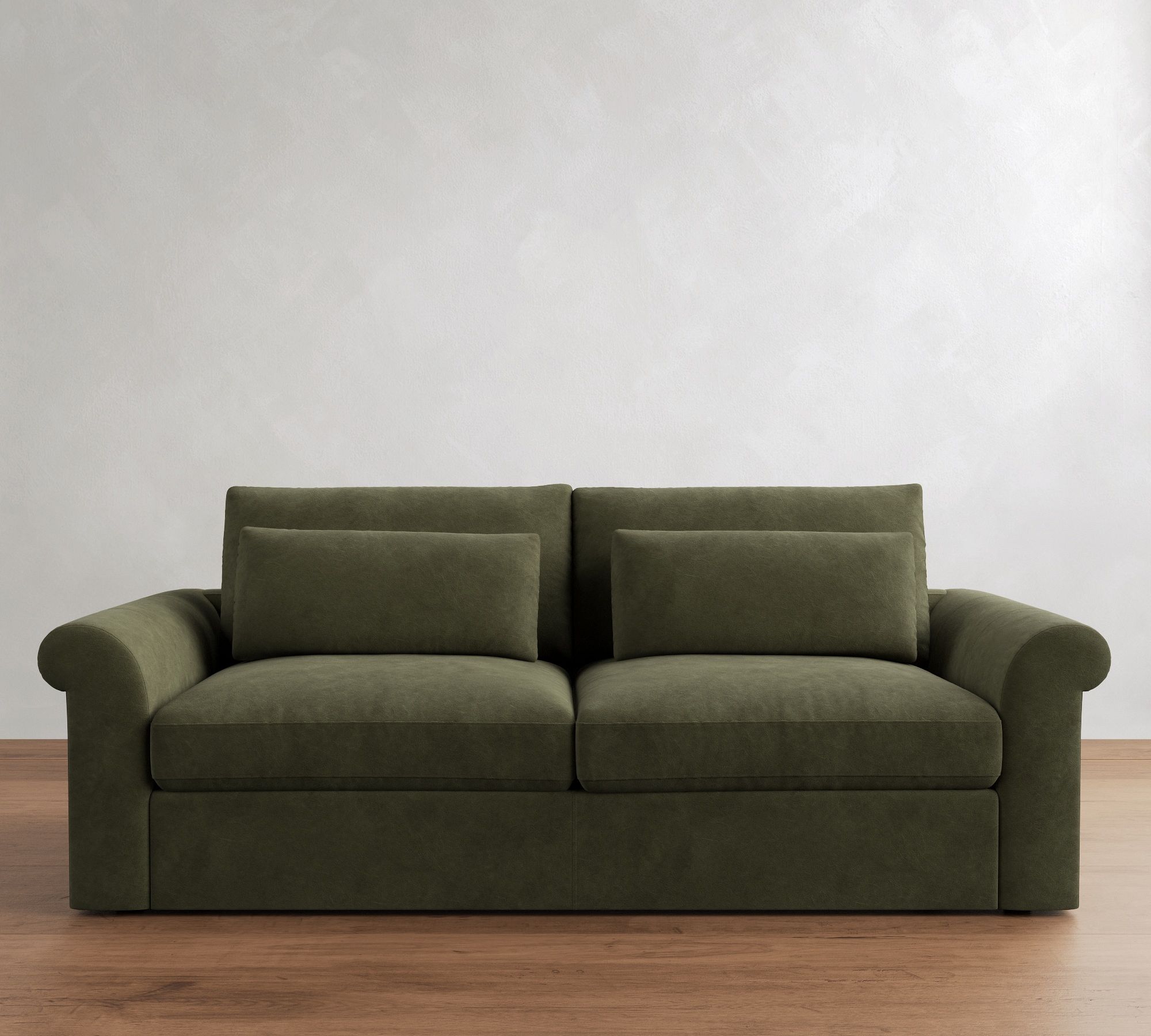 Westwood Roll Arm Deep Seat Leather Sleeper Sofa  (64"&ndash;95") - thumbnail 5