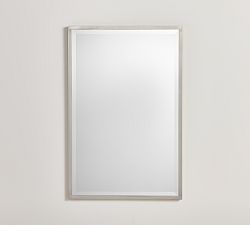 Open Box: Kensington Rectangular Mirror - Satin Nickel