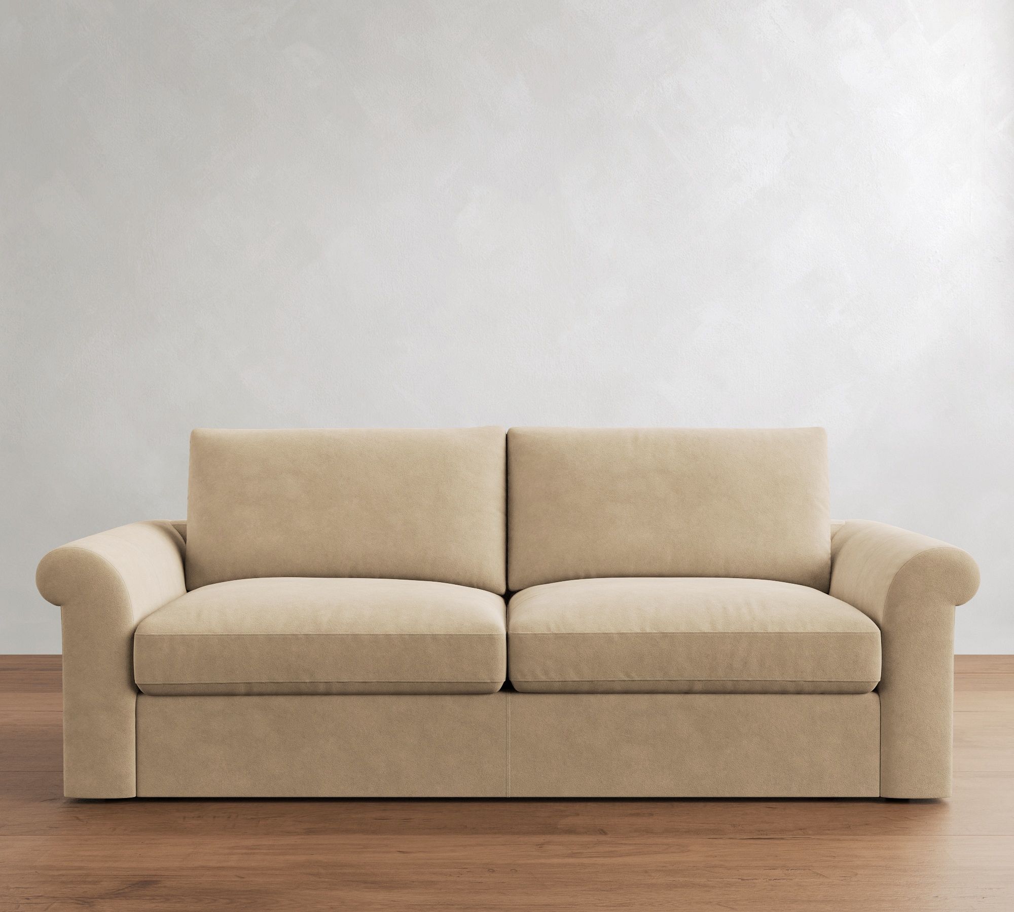 Westwood Roll Arm Leather Sleeper Sofa  (64"&ndash;95")