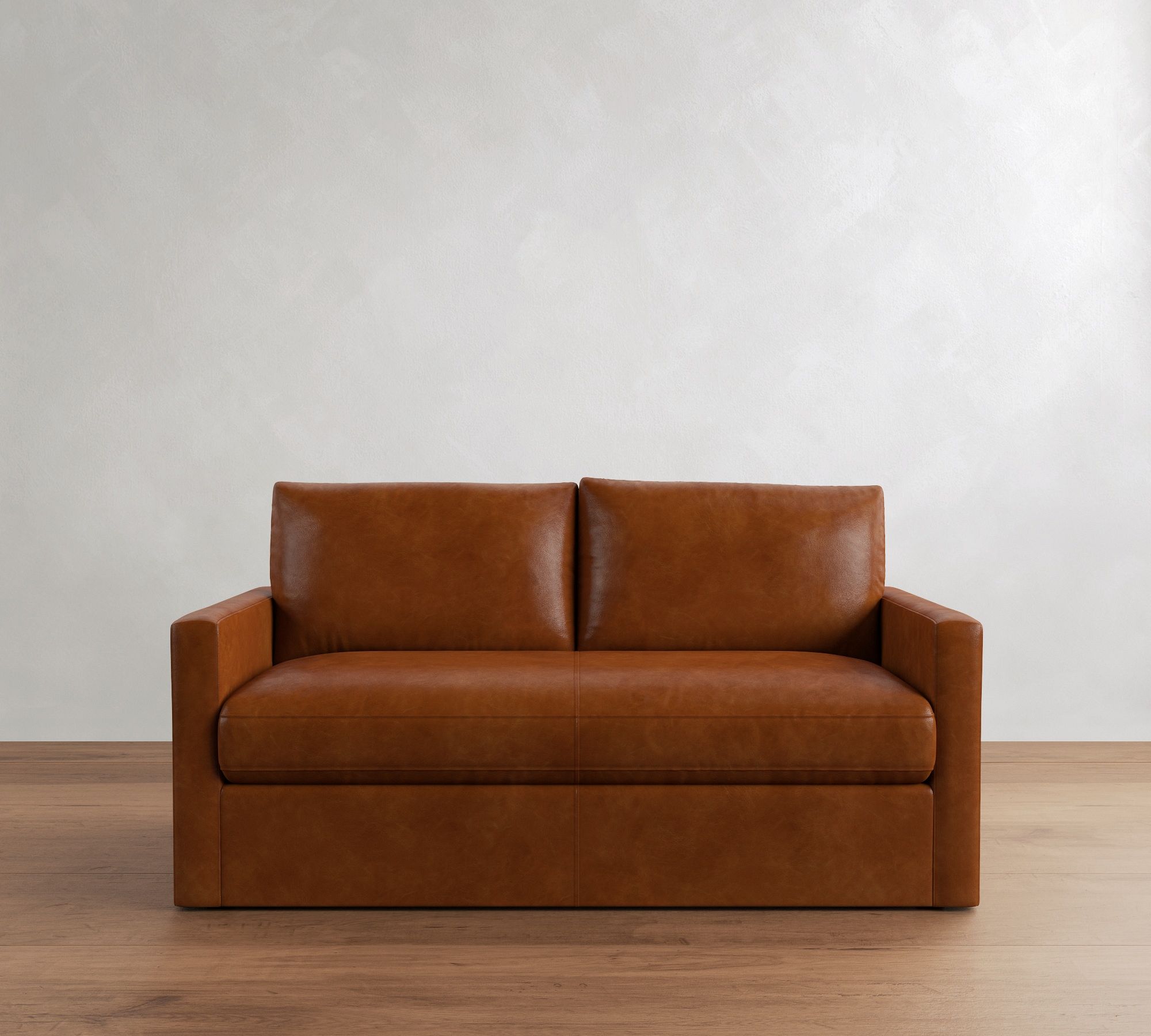 Westwood Slim Arm Leather Sleeper Sofa (53"&ndash;84")