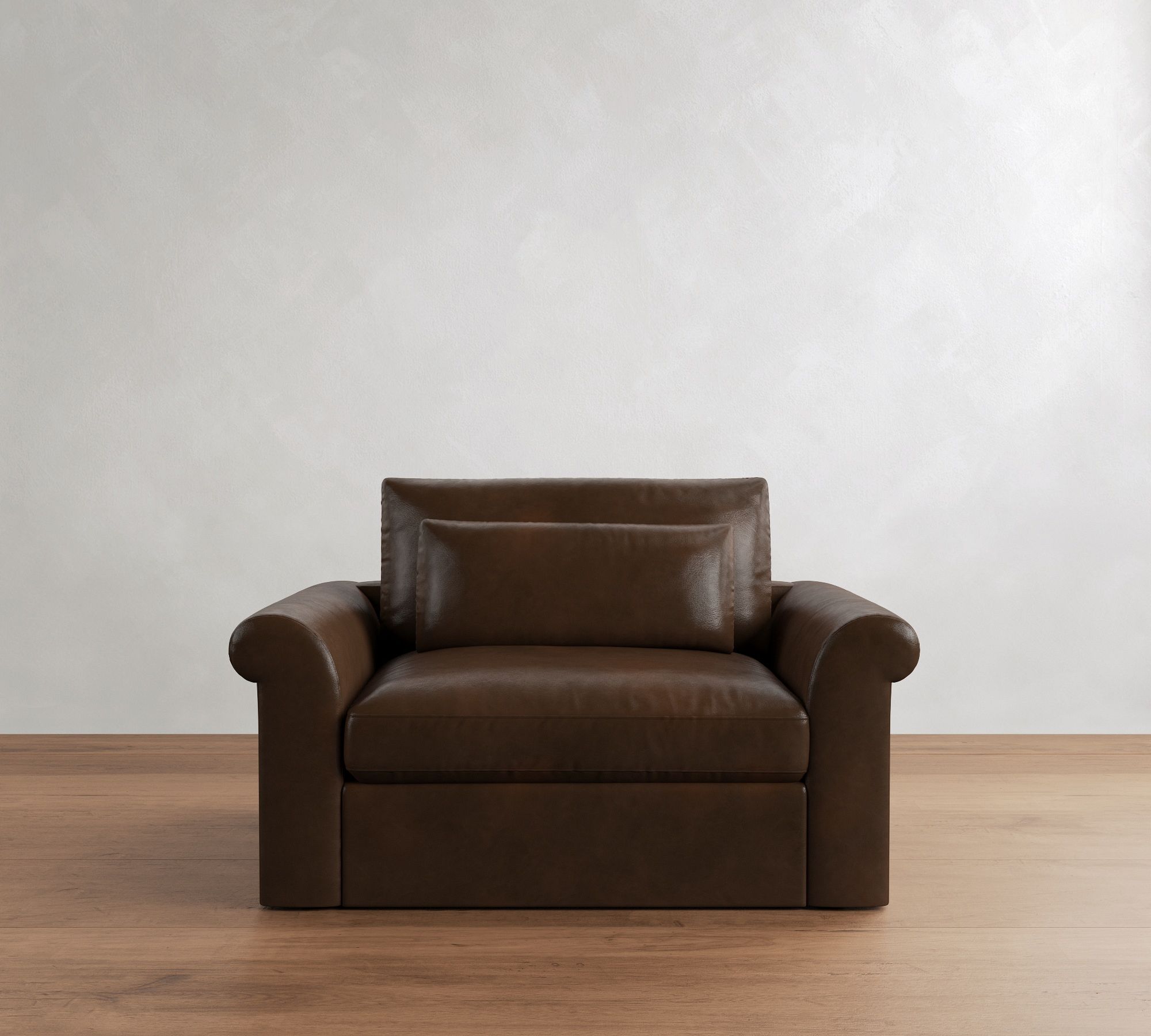 Westwood Roll Arm Deep Seat Leather Sleeper Sofa  (64"&ndash;95") - thumbnail 4