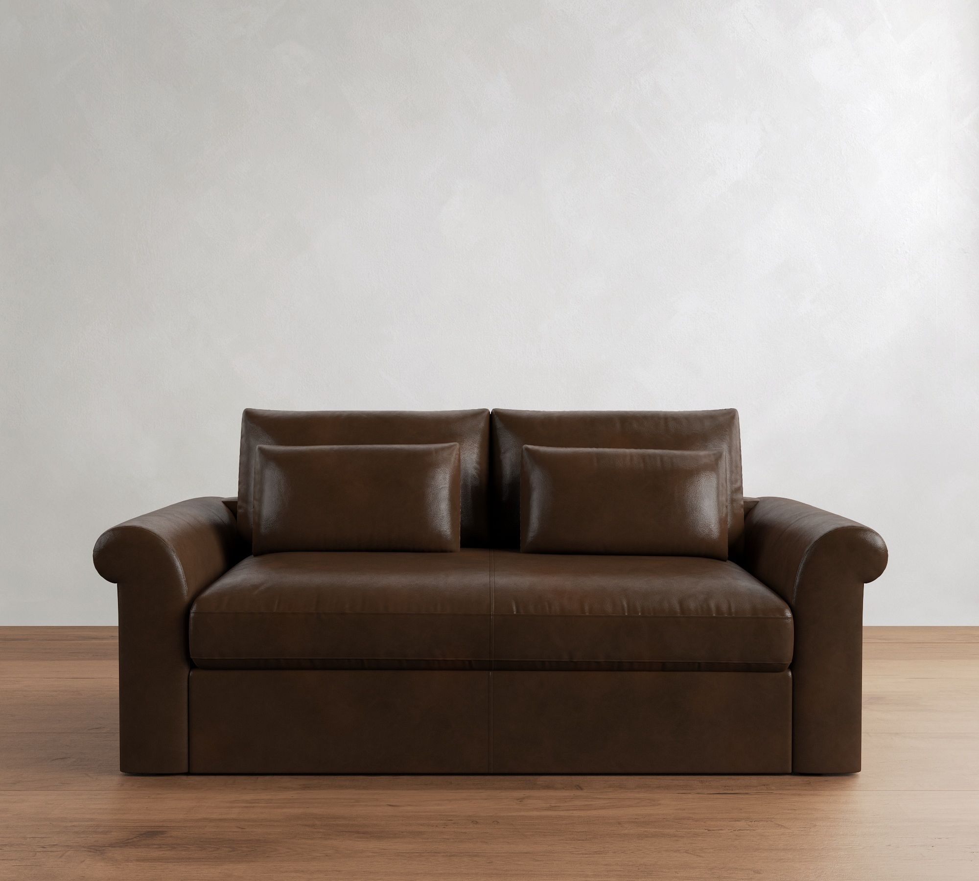 Westwood Roll Arm Deep Seat Leather Sleeper Sofa  (64"&ndash;95") - thumbnail 3
