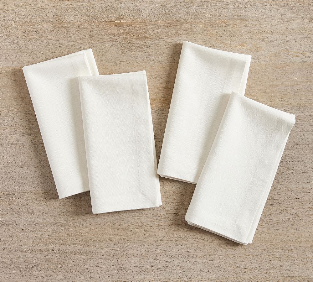 Caterer's Box Napkins - Set of 12 - Set of 12 - White